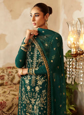 Shehrnaaz By Gulaal Embroidered Raw Silk 3 Piece Unstitched Suit GL24SR GL-SD-24-06 PARIZAY